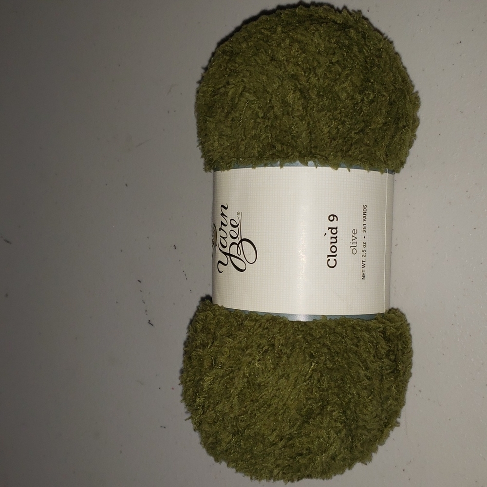 Olive skein of yarn (size 3)